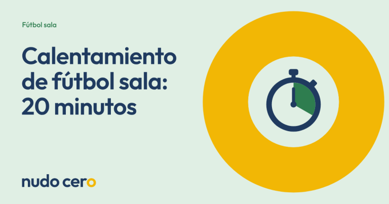 Portada de la guía de calentamiento de fútbol sala de Nudo Cero.