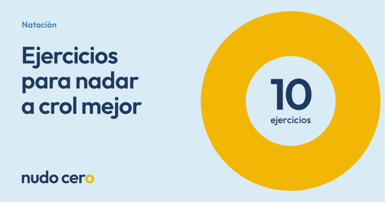 Ejercicios para nadar a crol mejor. Guía de Nudo Cero con 10 ejercicios.