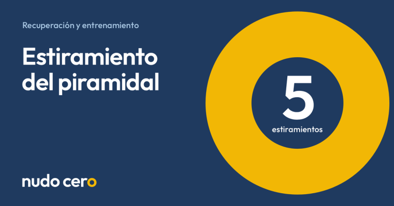 Estiramiento del piramidal. Guía de Nudo Cero con 5 estiramientos.