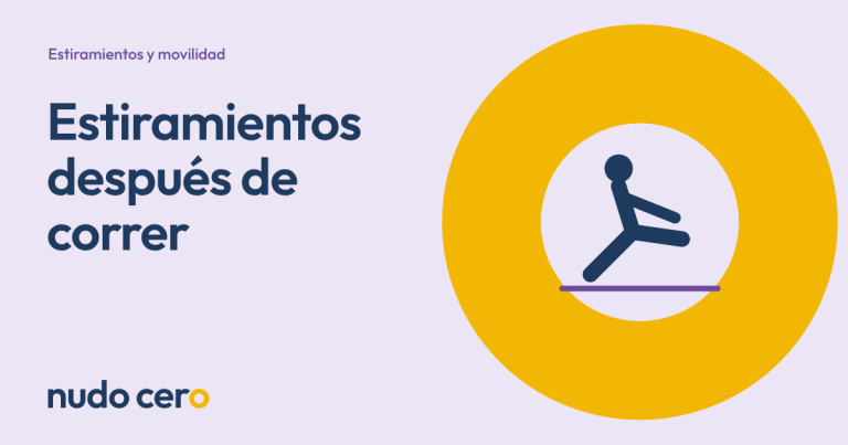 Portada de la guía de estiramientos después de correr de Nudo Cero.